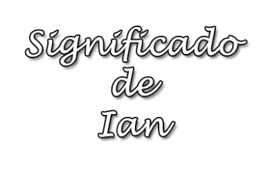 significado de Ian